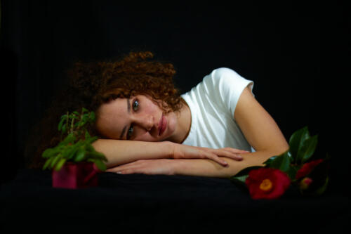 Shooting photo portrait en studio premium avec Clare VELTHOEK